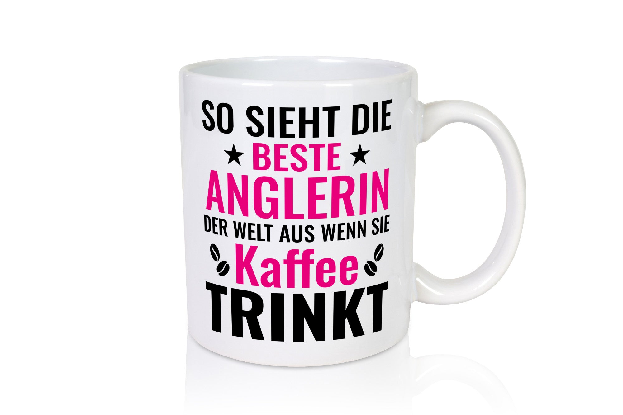 Kaffee trinkt: Anglerin | Angeln Fischerin Geschenkidee Humor Tasse