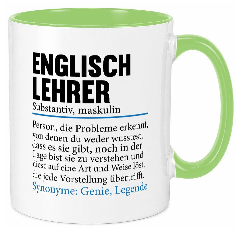 Englischlehrer | Lehrer Schule Englisch Geschenkidee Humor Tasse