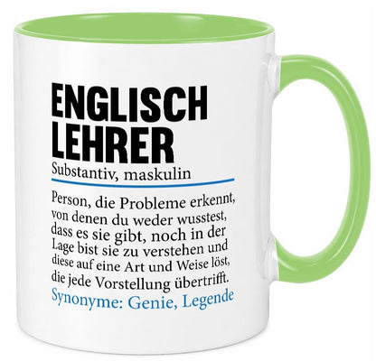 Englischlehrer | Lehrer Schule Englisch Geschenkidee Humor Tasse