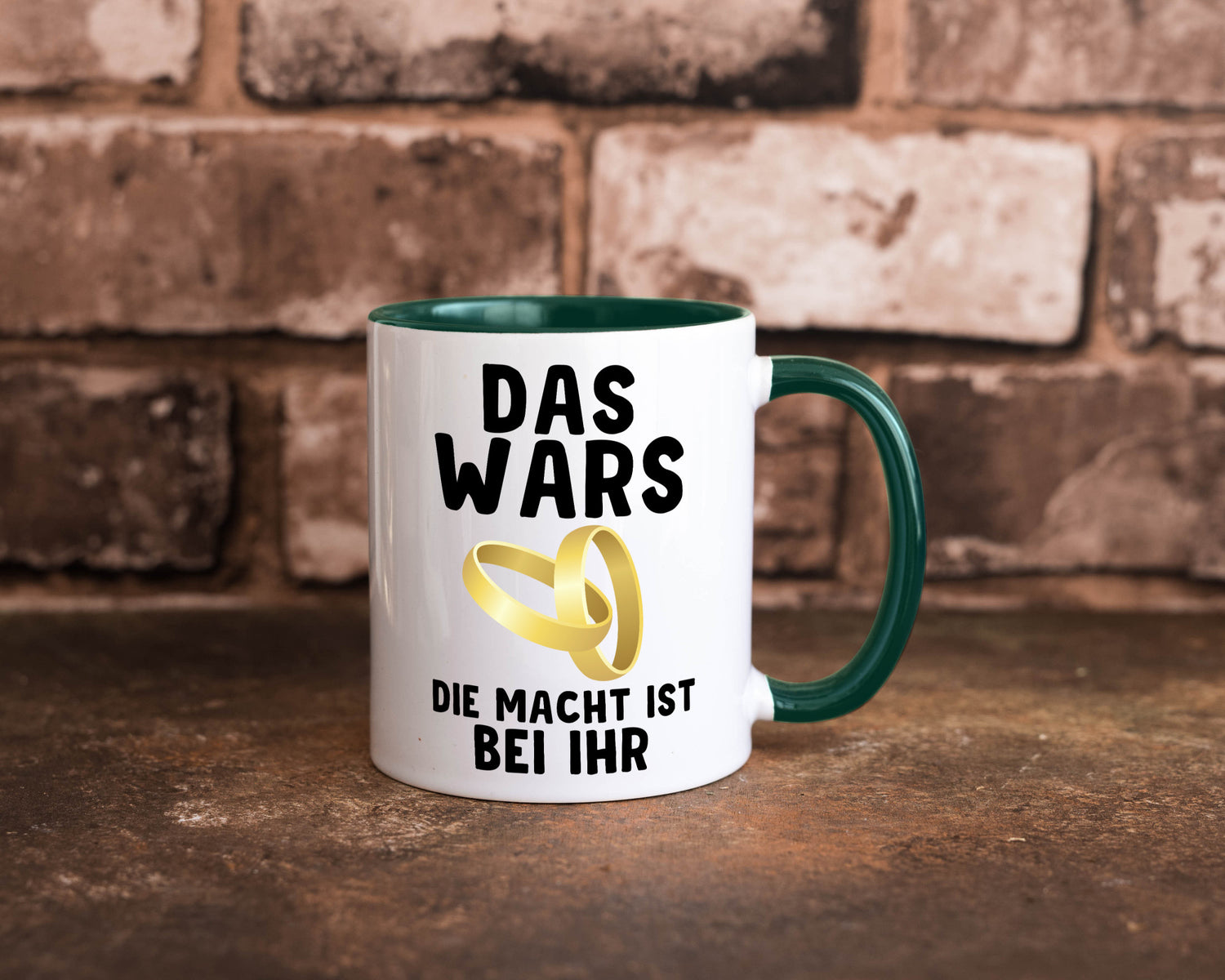Die macht ist bei ihr | Hochzeit Tasse Ehemann Ehe Geschenk Humor Geschenkidee