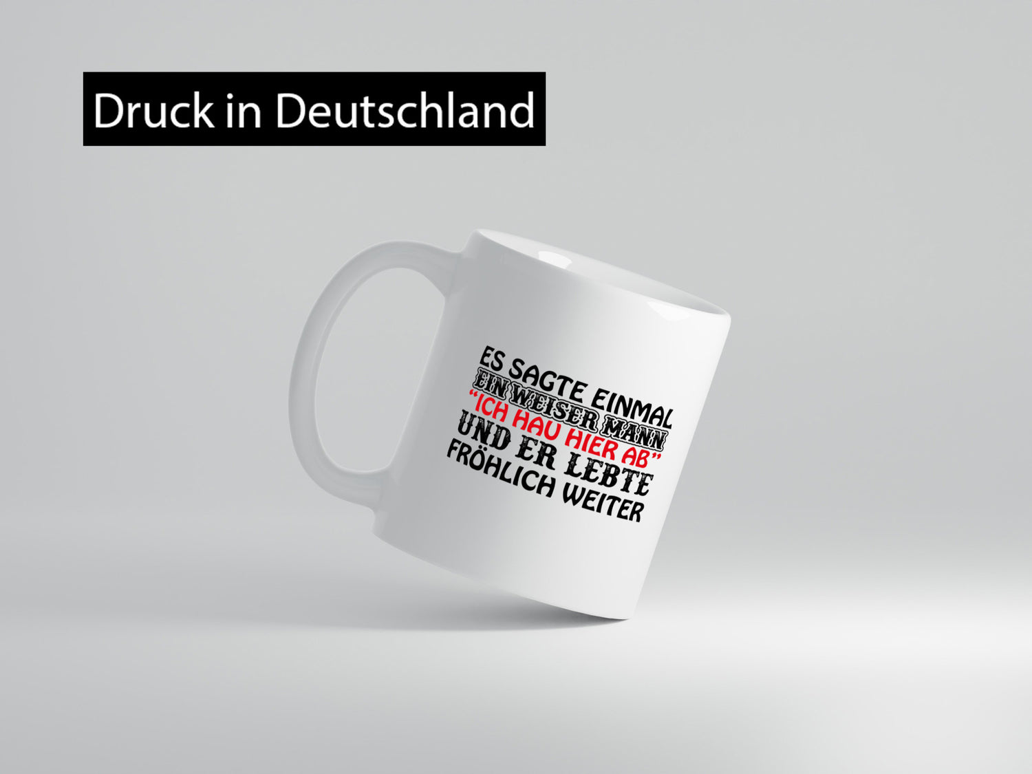 Weiser Mann lustiger Spruch Geschenk Humor Geschenkidee Tasse