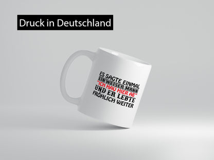 Weiser Mann lustiger Spruch Geschenk Humor Geschenkidee Tasse