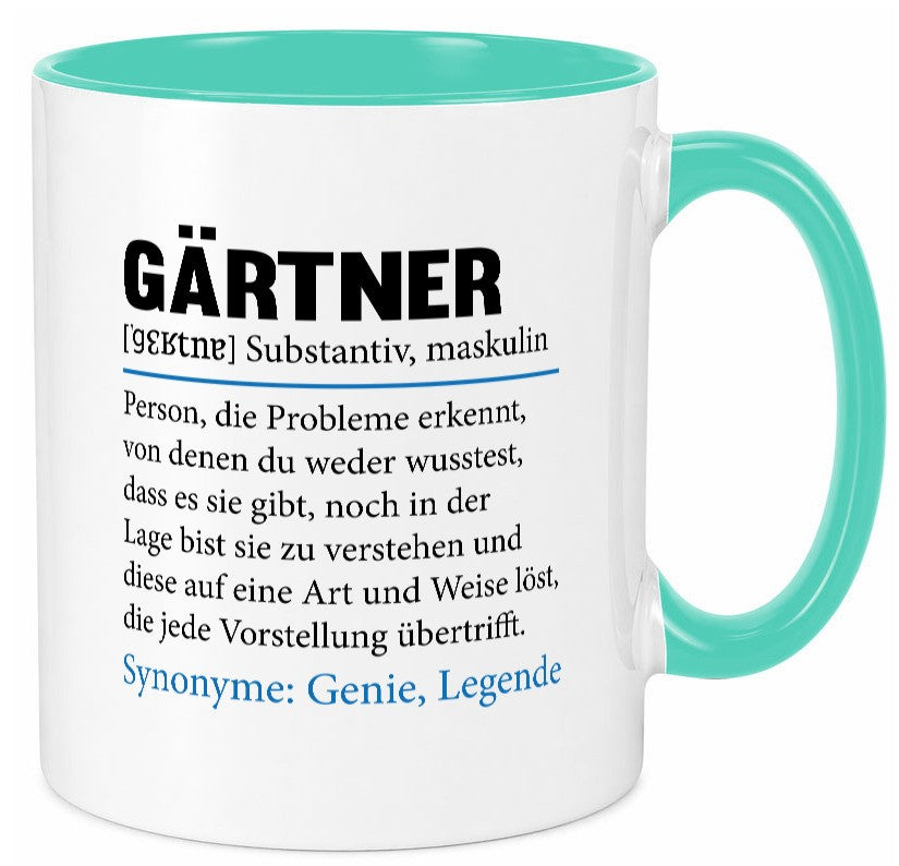 Gärtner | lustig Gartenbau Beruf Spruch Arbeit Kollegen Büro Geschenk Tasse