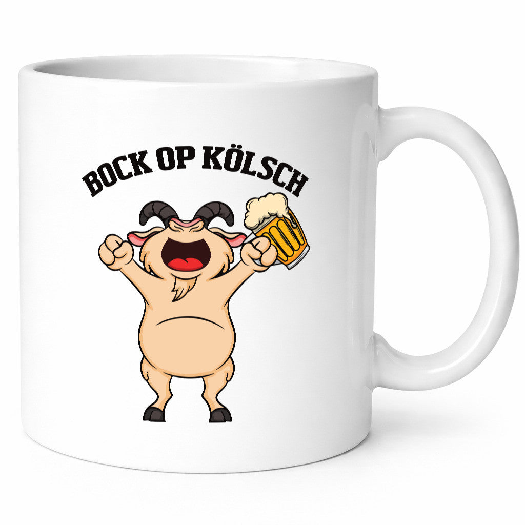 Bock op Kölsch | Schwein| Bierglas Humor Geschenkidee Tasse
