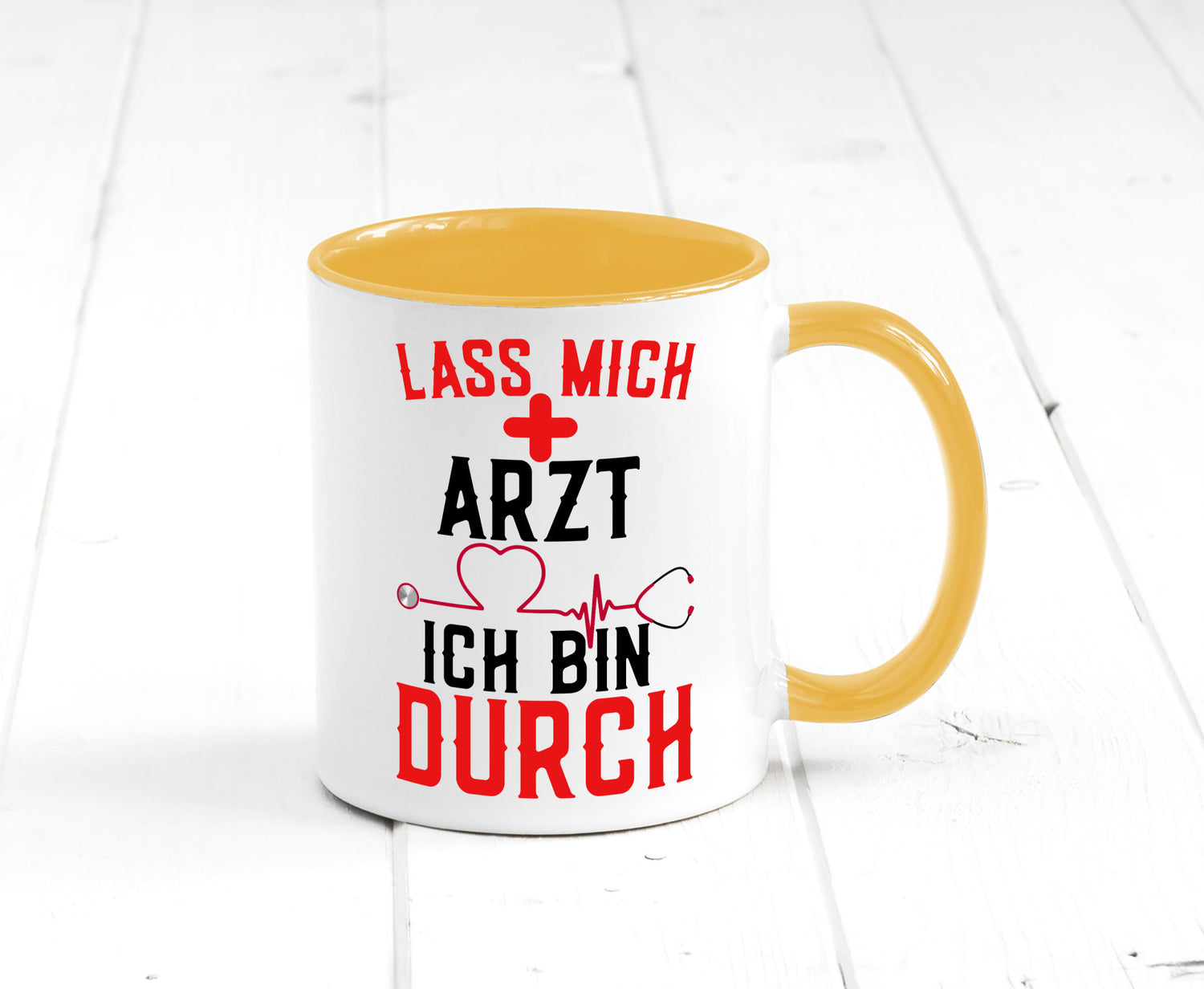Arzt | Lass mich durch Herz Doktor Krankenhaus Puls Humor Geschenkidee Tasse
