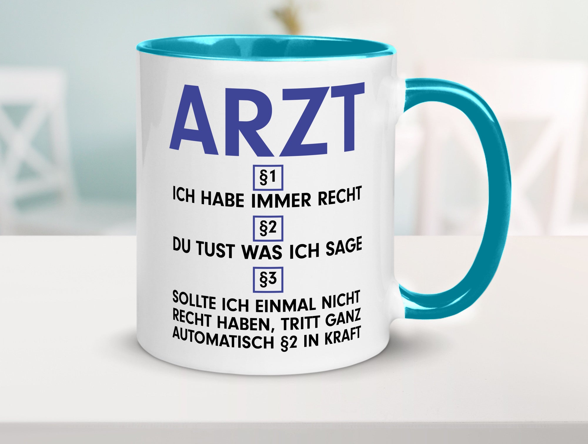 Ich habe immer Recht Arzt | Medizin Doktor Facharzt v2 Humor Geschenkidee Tasse