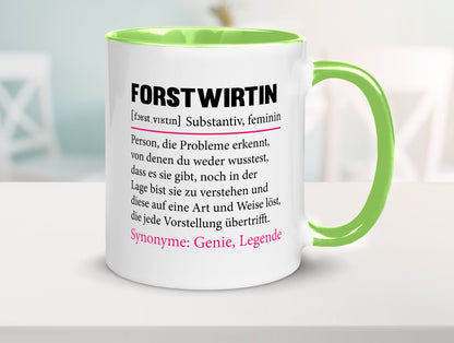 Forstwirtin | Beruf Spruch Forst Wirtin Humor Arbeit Kollegen Büro Geschenkidee