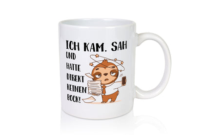 Ich habe keinen Bock | Faultier Kam, sah und kein Geschenkidee Tierliebhaber