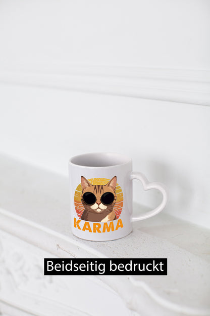 Vintage Katze | Karna Coole lustiger Spruch Geschenk Tierliebhaber Humor Tasse