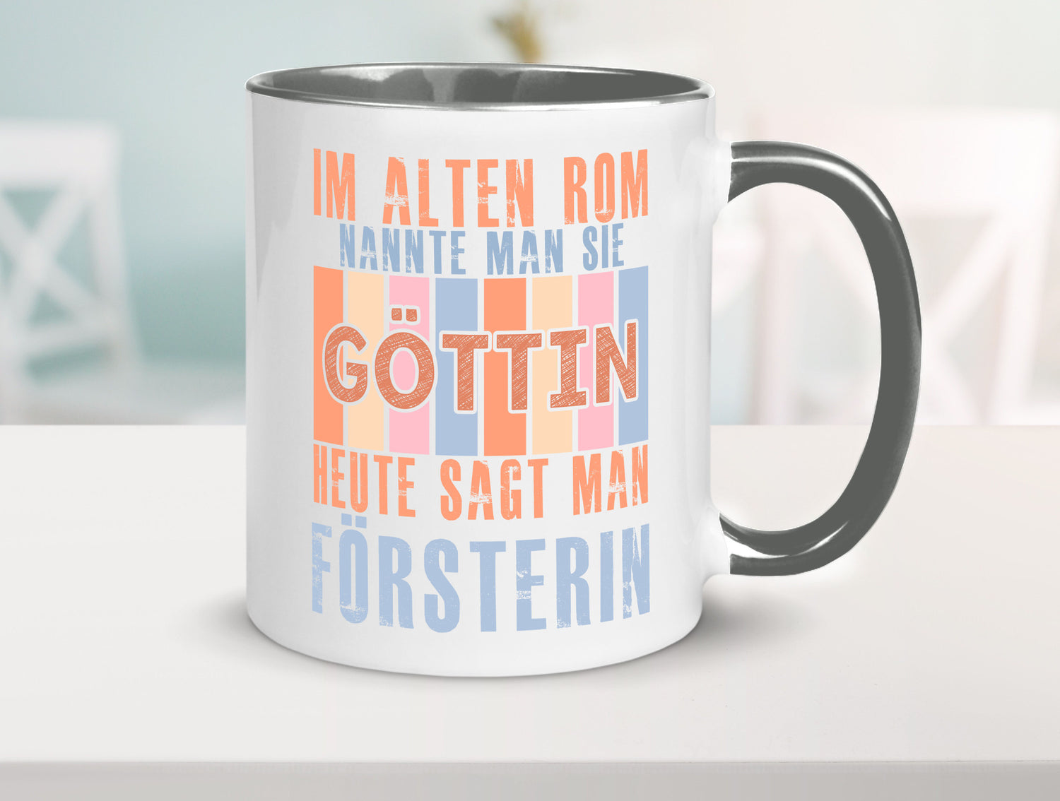 Heute sagt man: Försterin | Forst Arbeit lustig Kollegen Büro Geschenk Tasse