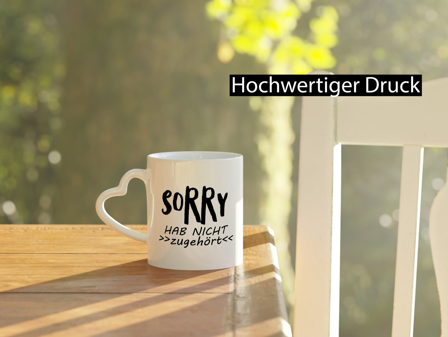 Sorry hab nicht zugehört | ich höre dich Geschenkidee Humor Tasse