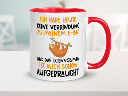 Tatenvolumen aufgebraucht | Spruch Humor Faultier Tierliebhaber Geschenkidee