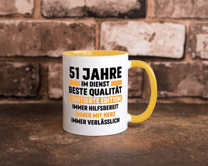 51 Jahre im Dienst | Jubiläum Arbeit lustiger Spruch Geschenk Kollegen Büro