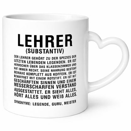 Lehrer | Definition Kollege Mitarbeiter Geschenkidee Arbeit Kollegen Büro Humor
