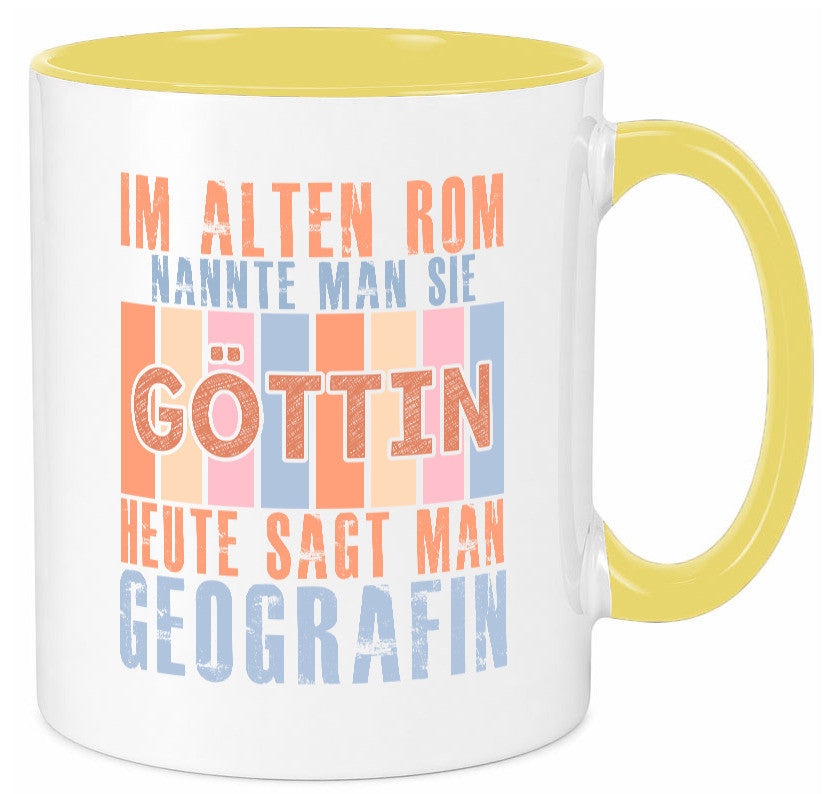 Heute sagt man: Geografin | Geografie lustig Humor Geschenkidee Geschenk Tasse