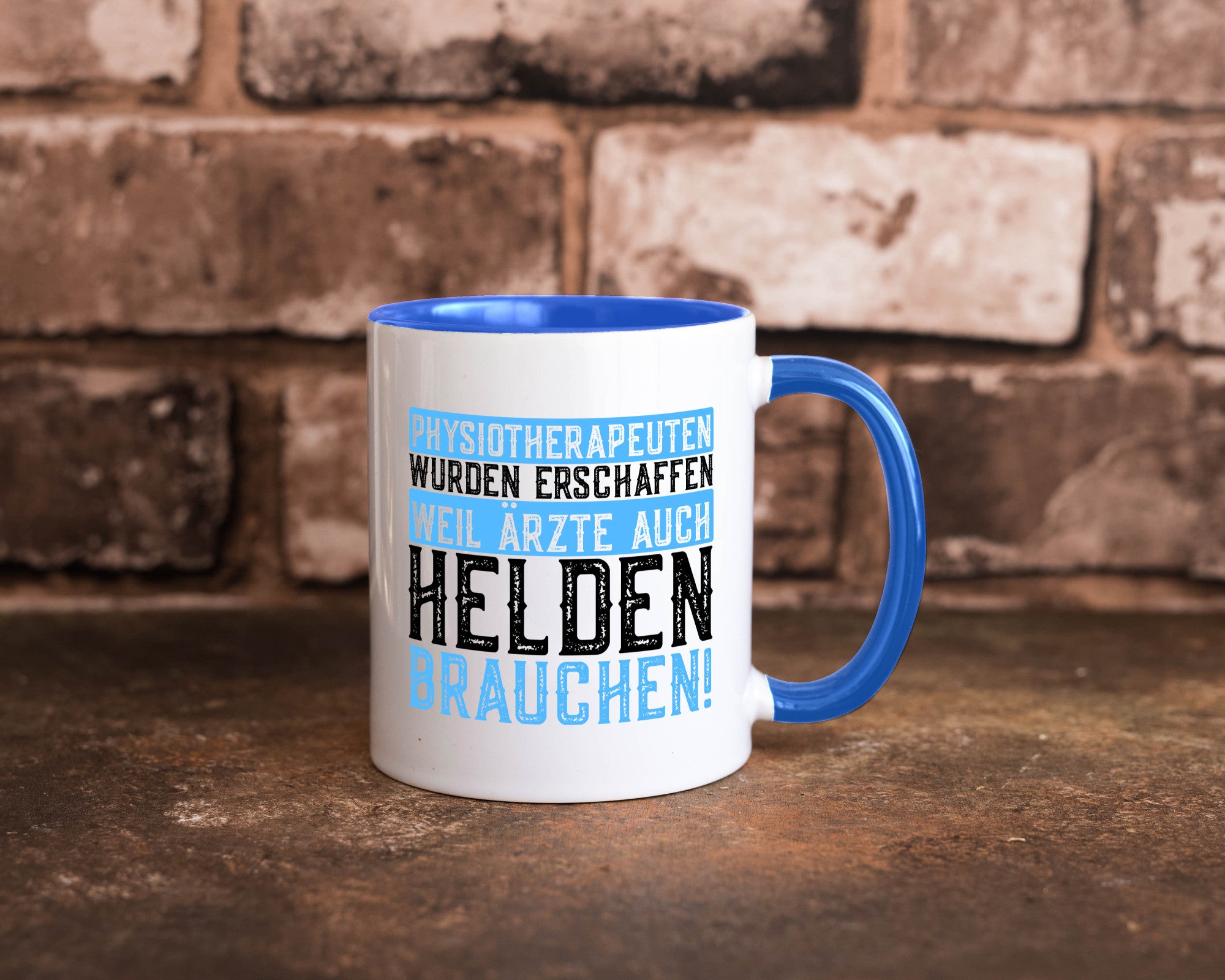 Physiotherapeut | Helden Therapeutin lustiger Spruch Humor Geschenkidee Tasse