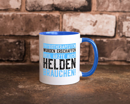 Physiotherapeut | Helden Therapeutin lustiger Spruch Humor Geschenkidee Tasse