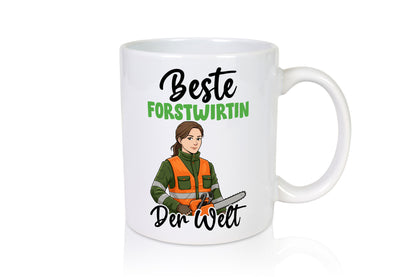 Beste Forstwirtin | Forst Wirtin v2 lustig Humor Geschenkidee Geschenk Tasse