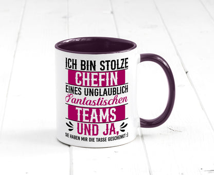 Stolze Chefin | Tolles Team Mitarbeiter lustig Arbeit Kollegen Büro Geschenk
