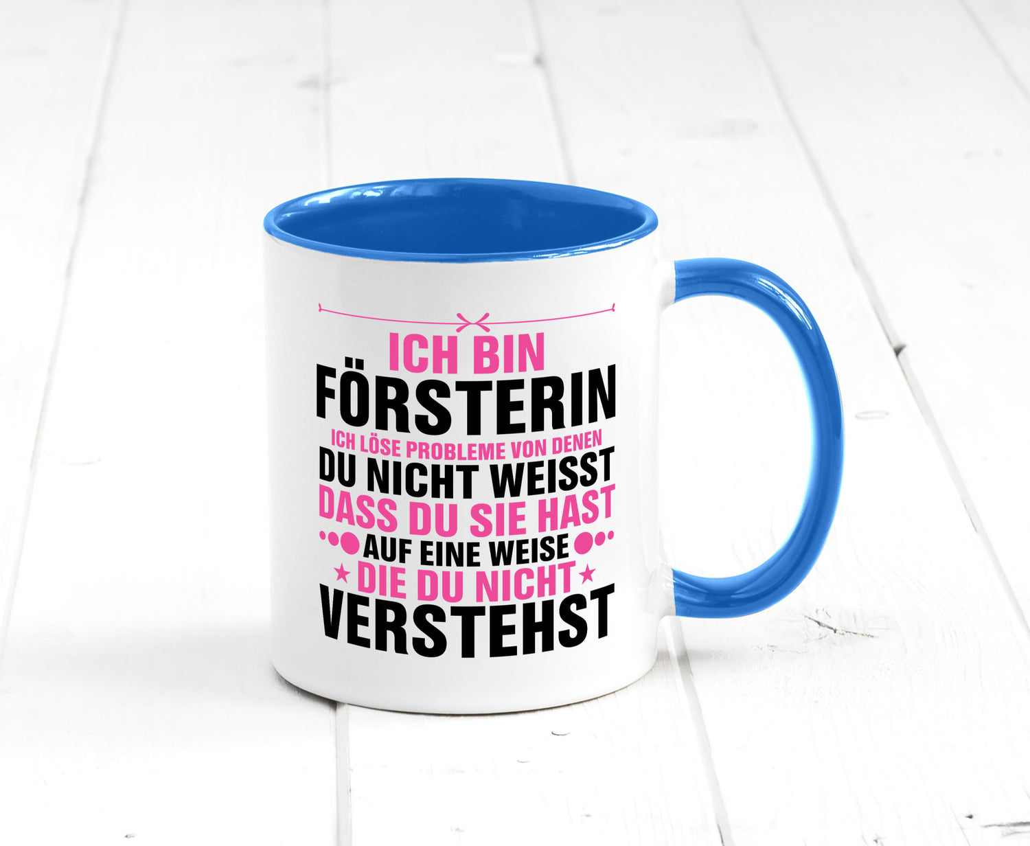 Löse Probleme: Försterin | Forst Arbeit lustiger Spruch Geschenk Kollegen Büro