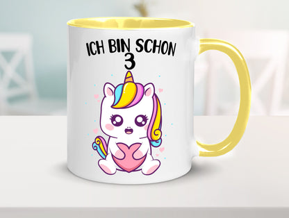 3. Geburtstag | Ich bin schon 3 Jahre Einhorn Mädchen lustig Geschenkidee