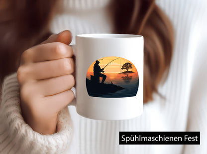 Angler | Sonnenuntergang Fischer Fische Angeln v2 Geschenk Humor Geschenkidee