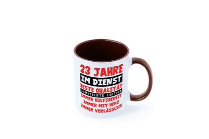 23 Jahre im Dienst | Jubiläum Arbeit v9 Humor Kollegen Büro Geschenkidee Tasse