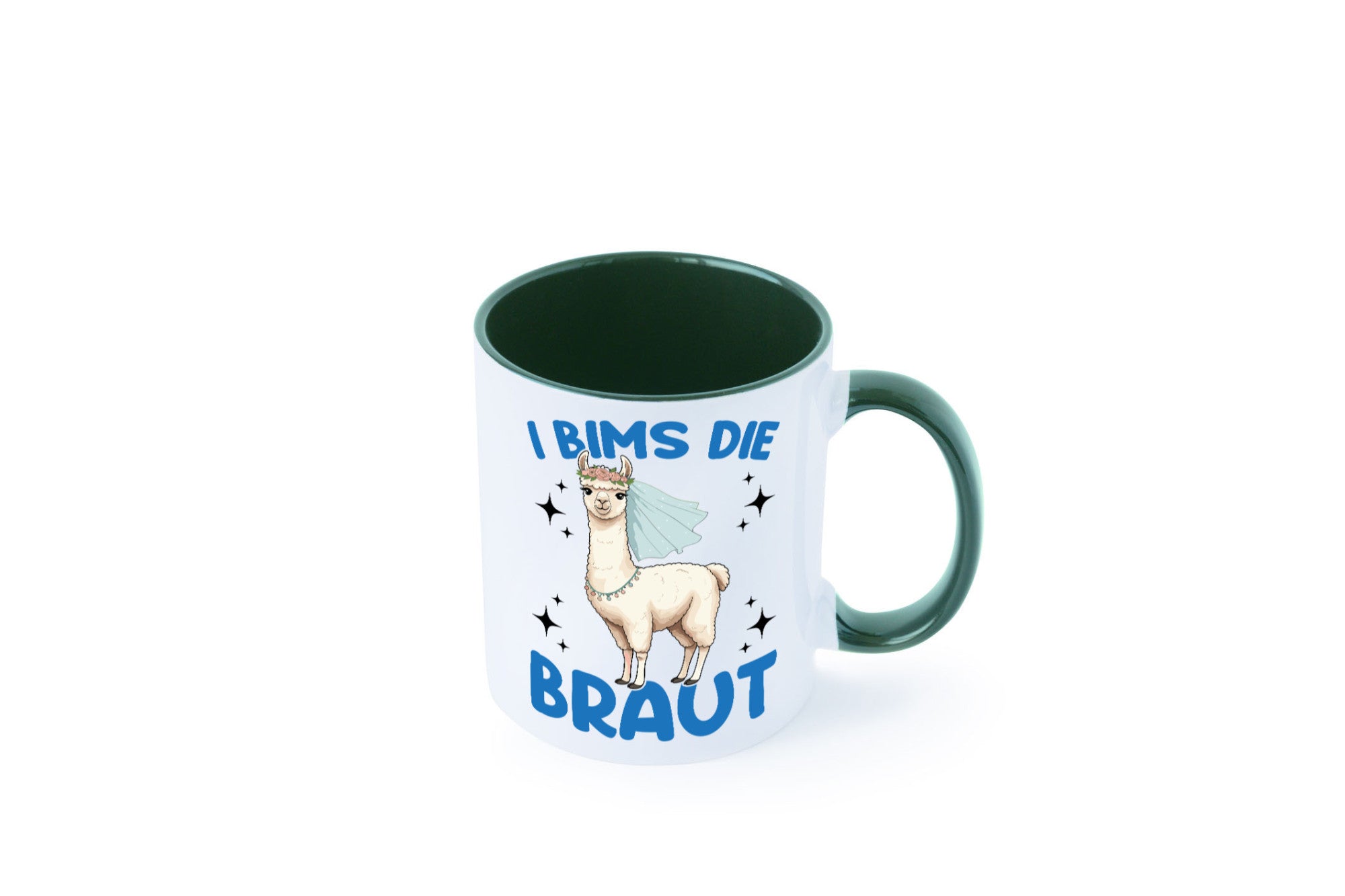 I Bims die Braut | Lama JGA Hochzeit lustig Humor Geschenkidee Geschenk Tasse