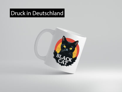 Black Cat | Schwarze Katze Böse Humor Tierliebhaber Geschenkidee Tasse