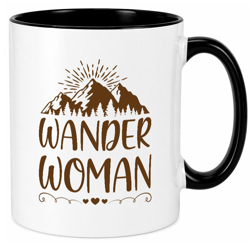 Wander Woman | Berge Herzen Geschenk Familie Geschenkidee lustiger Spruch Tasse
