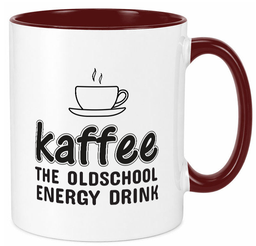 Oldschool Kaffee | Kaffeetrinker Tasse Statement lustiger Spruch Geschenk Humor