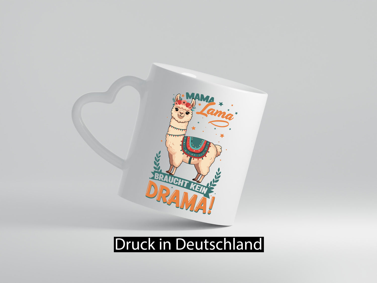 Mama Lama braucht kein Drama | Muttertag Humor Familie Geschenkidee Tasse