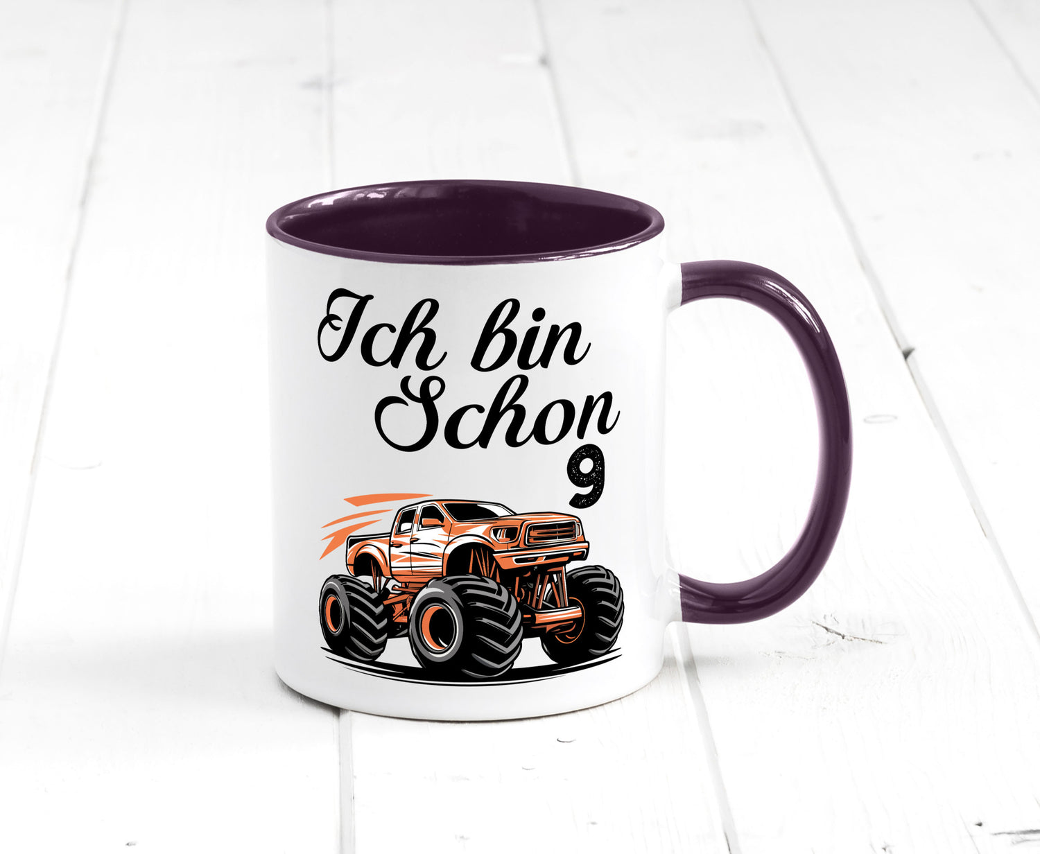 9. Geburtstag | Monster truck 9 Jahre lustiger Spruch Geschenk Geschenkidee
