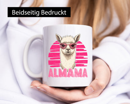Almama | Lama Muttertag Humor Familie Geschenkidee Tasse