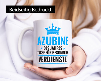 Besonderer Verdienst: Azubine | Ausbildung Lehrling lustig Humor Geschenkidee