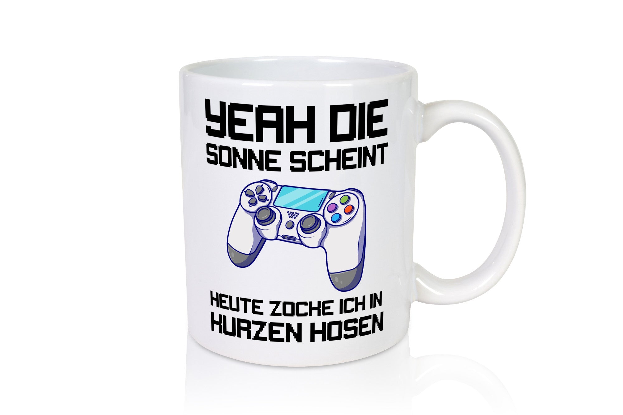 Zocken in kurzen Hosen | Gamer Tasse Statement Humor Geschenkidee