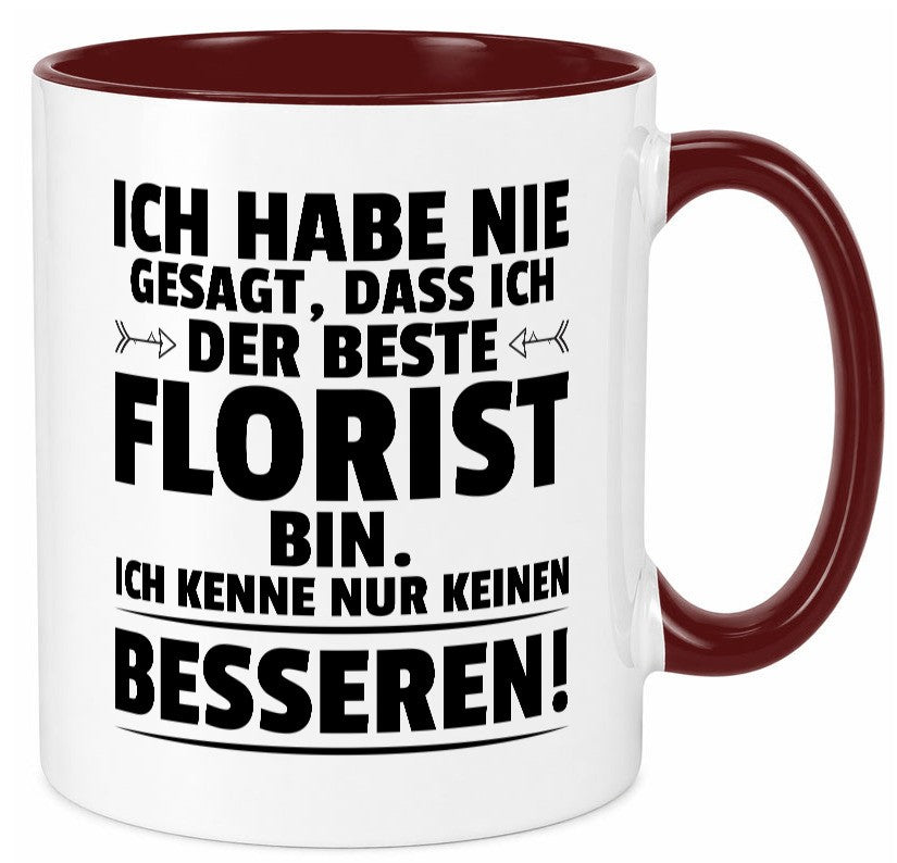 Der Beste Florist | Blumen Verkäufer lustiger Spruch Geschenk Humor Tasse