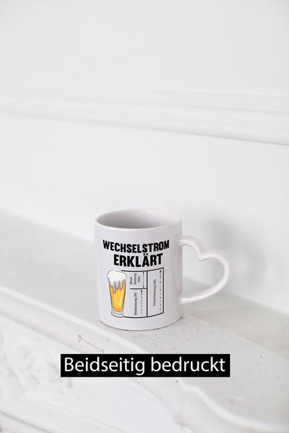 Wechselstrom erklärt | Humor Spruch Bier Elektrik lustiger Geschenk