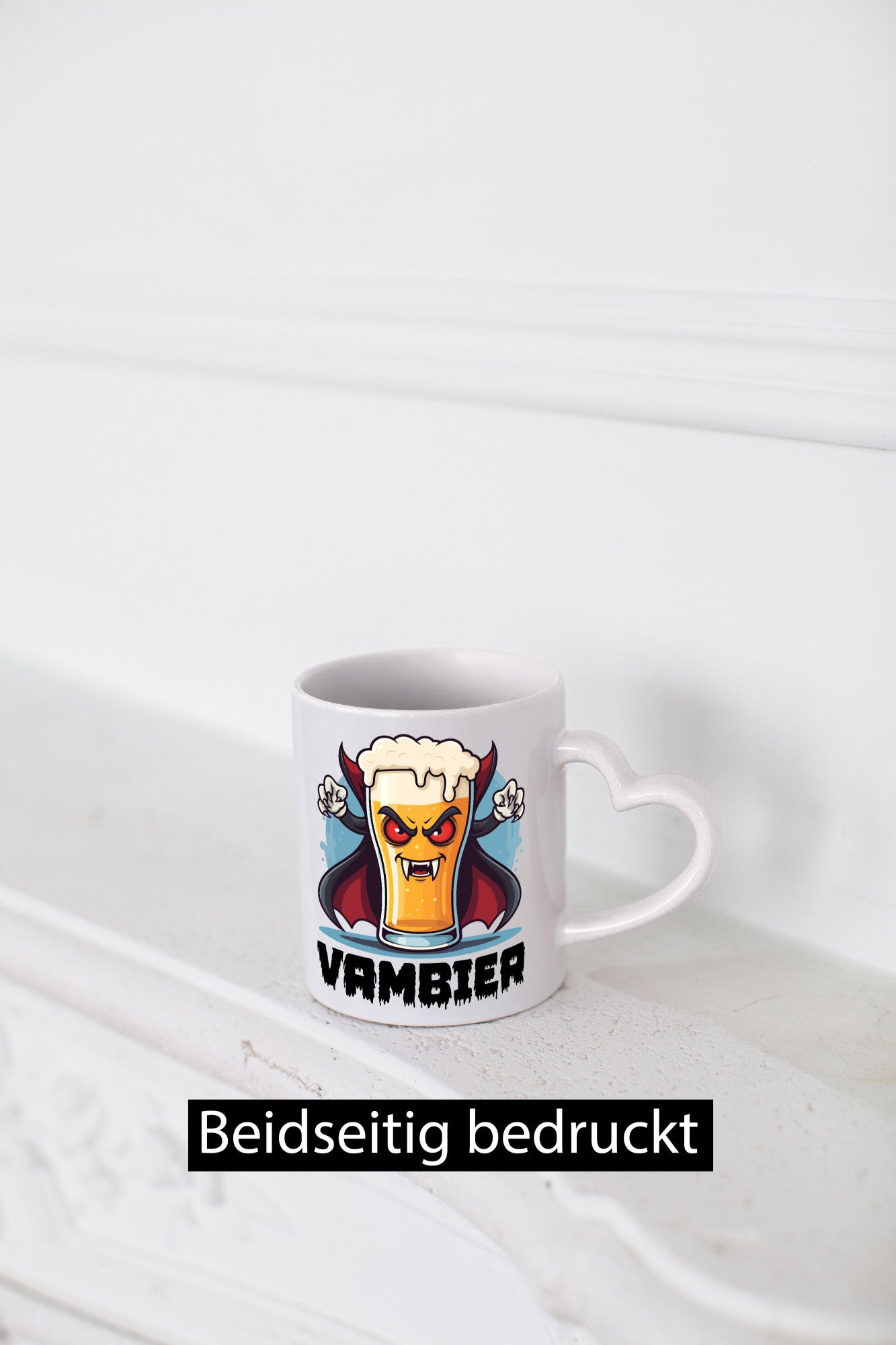 Vambier | Helloween Fledermaus mit Bier Geschenkidee Humor Tasse