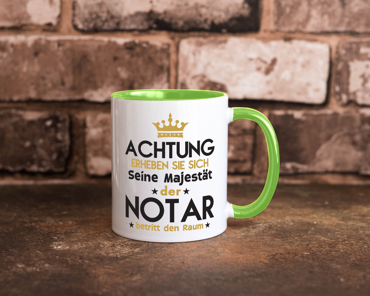 Seine Majestät Notar | Jurist Humor Geschenkidee Tasse