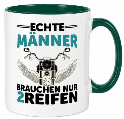 Echte Männer | Motorrad Tasse Motorradfahrer Biker lustiger Spruch Geschenk
