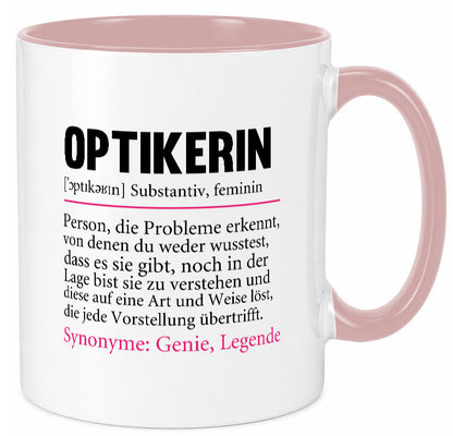 Optikerin | Spruch Humor Beruf Augenoptik Arbeit Kollegen Büro Geschenkidee