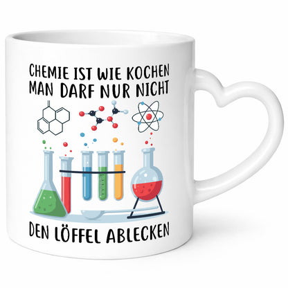 Chemie ist wie Kochen | lustiger Spruch Geschenk Humor Geschenkidee Tasse