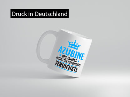 Besonderer Verdienst: Azubine | Ausbildung Lehrling lustig Humor Geschenkidee