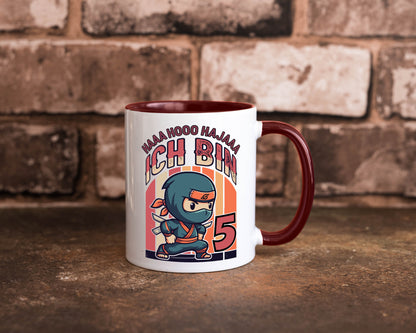 5. Geburtstag | Ninja Junge 5 Jahre Humor Geschenkidee Tasse