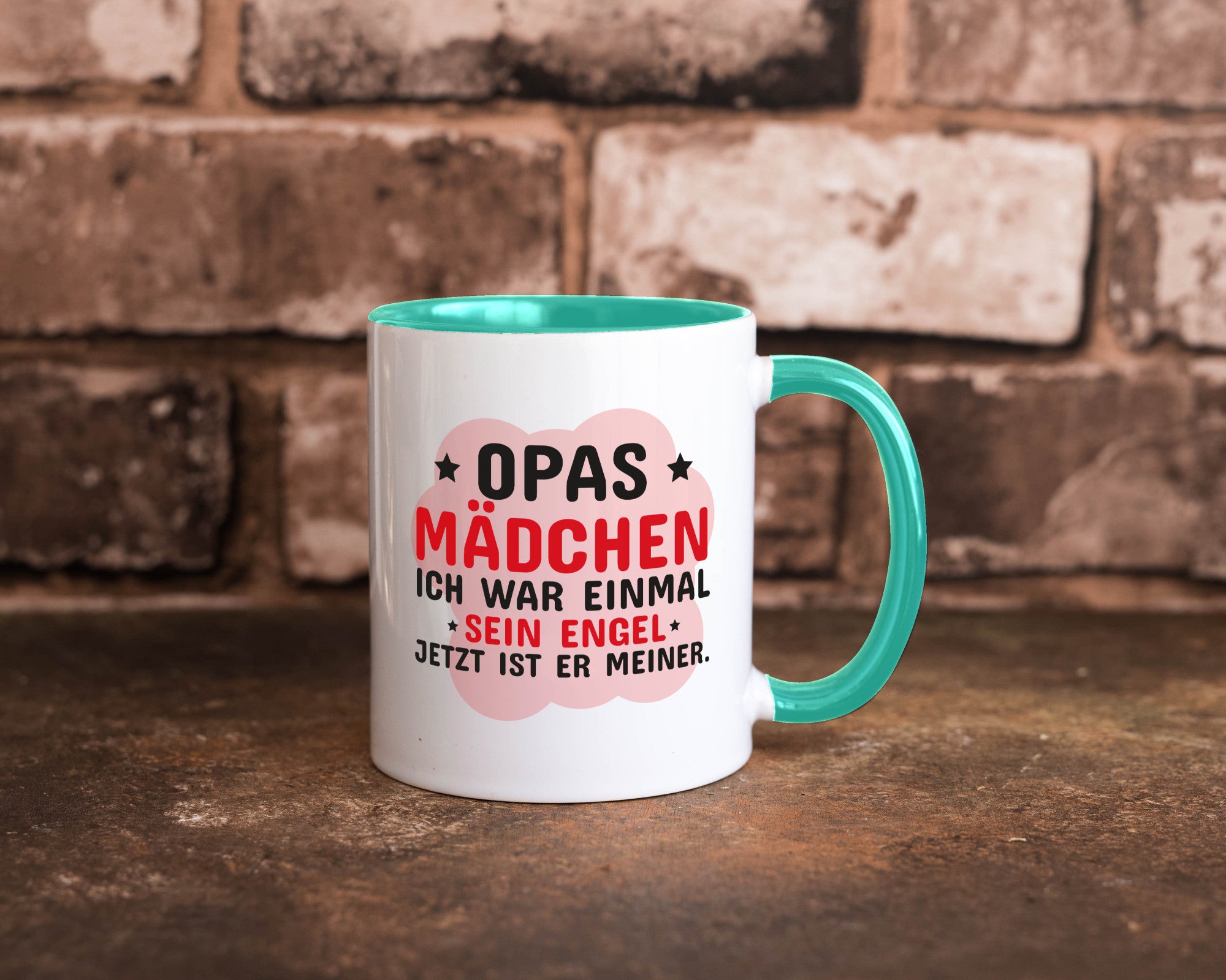 Opas Mädchen | Trauer Tasse Abschied Enkelin lustig Familie Geschenkidee