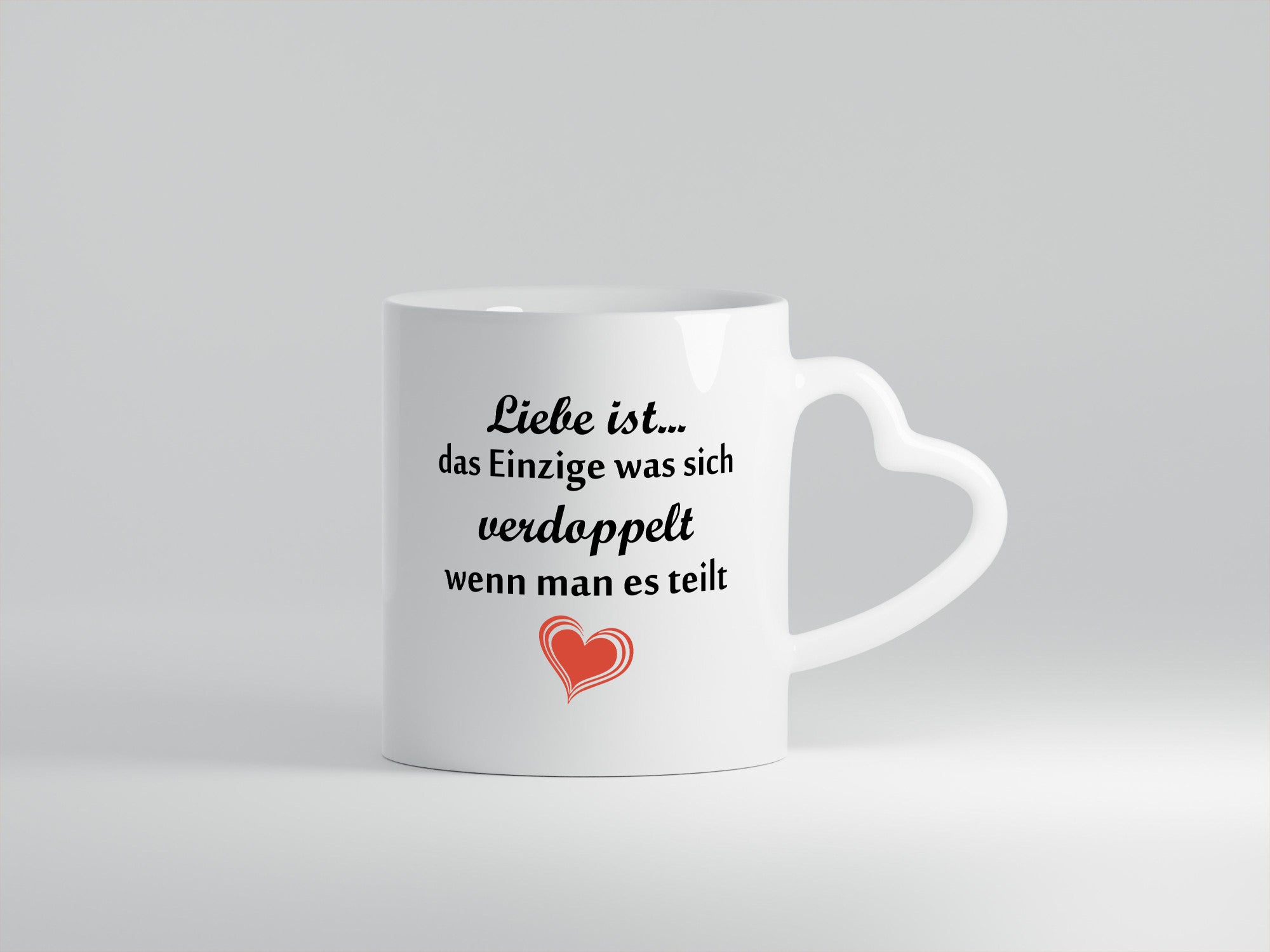 Liebe ist das einzigste was sich Verdoppelt | Paar lustiger Spruch Geschenk