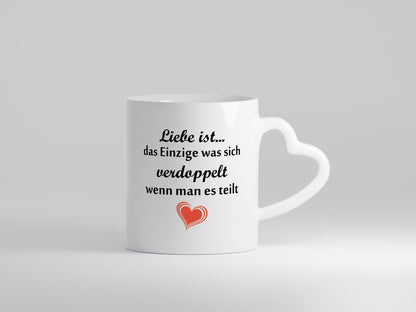 Liebe ist das einzigste was sich Verdoppelt | Paar lustiger Spruch Geschenk