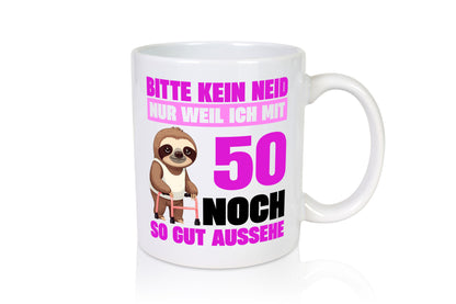 50. Geburtstag | Bitte kein neid Faultier 50 Jahre lustig Geschenkidee Geschenk