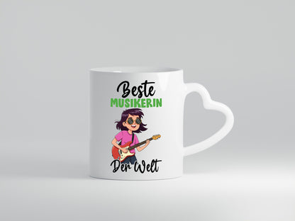 Beste Musikerin | Musik Musikantin v2 Geschenkidee Humor Tasse